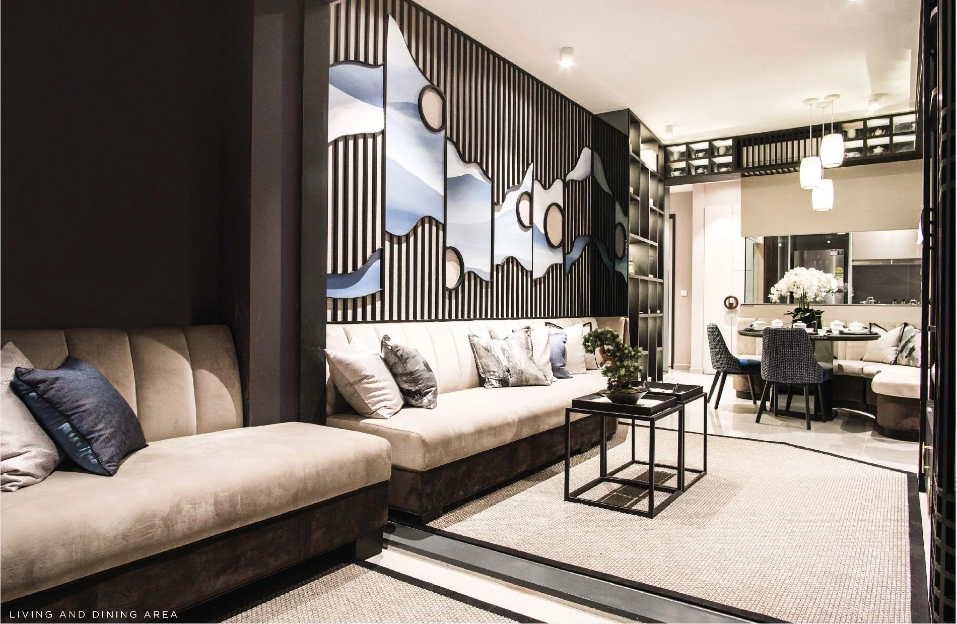 Showflat interior showcase with elegant design