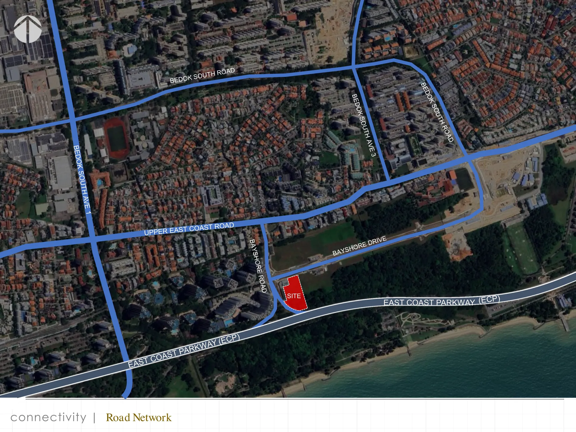 Road connectivity and expressway access map
