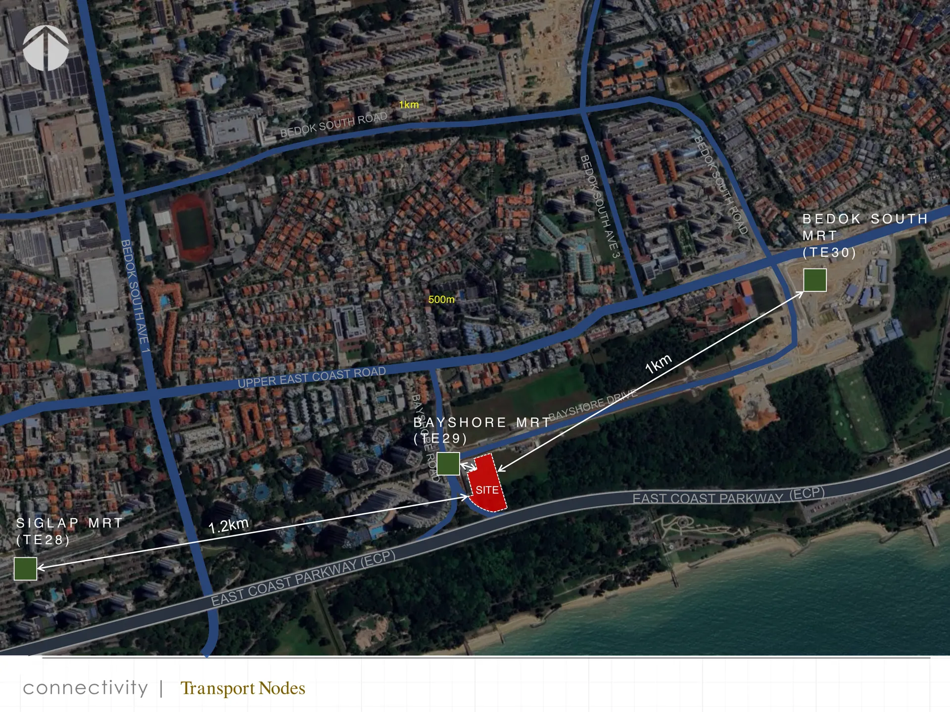 Transport and MRT connectivity map